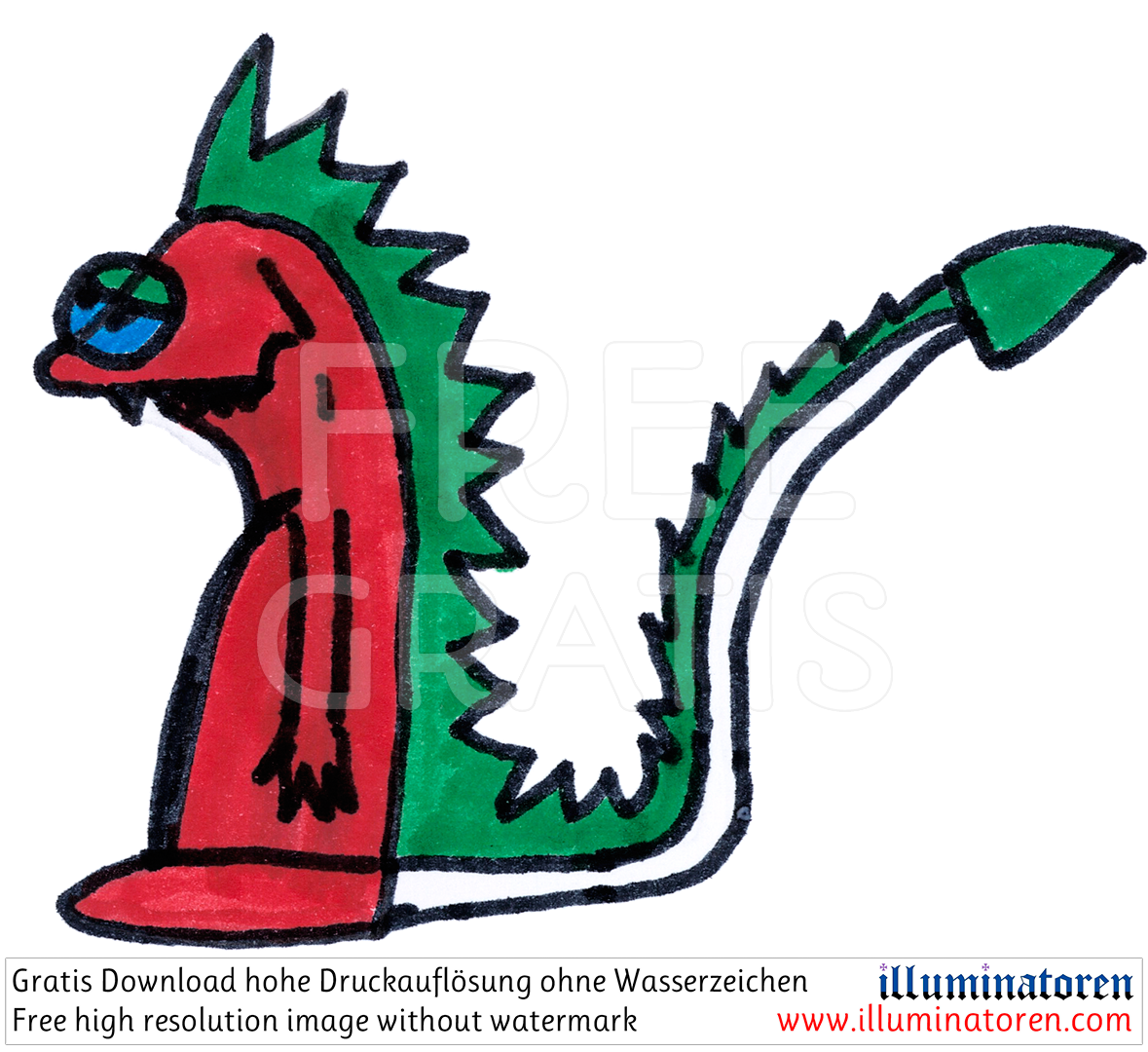 Kostenloser Download ohne Wasserzeichen rechts in der Seitenleiste! Jungwacht Horw, Pastoralraum, Drache, rot, gruen, Dino, gezackter Schwanz, Zeichnung, Illustration, Druckaufloesung, Gratisbild, Illuminatoren, kirchliche Jugendarbeit, katholische Kirche, Pastoralraum meggerwald pfarreien, Horw, Christentum