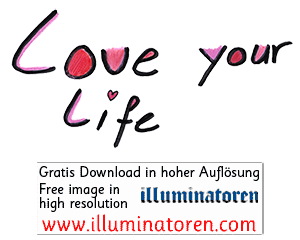 Love your Life, Schrift, rot, Zeichnung, Illustration, Druckaufloesung, Gratisbild, Illuminatoren, kirchliche Jugendarbeit, katholische Kirche, Pastoralraum meggerwald pfarreien, Horw, Christentum