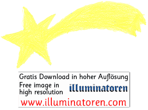 Stern von Bethlehem, gelb, einfach, Weihnachtsstern, Zeichnung, Illustration, Druckaufloesung, Gratisbild, Illuminatoren, kirchliche Jugendarbeit, katholische Kirche, Pastoralraum meggerwald pfarreien, Horw, Christentum