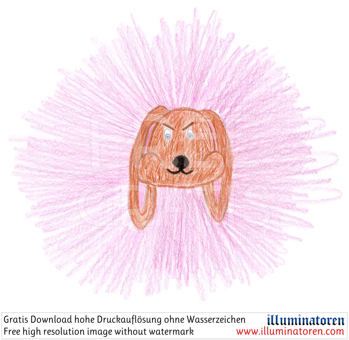 Osterhase, pink, seltsam, gruselig, Kopf, Comic, Cartoon, Clipart, Zeichnung, Bild, Kunst, Kuenstler, Christentum, Kirche